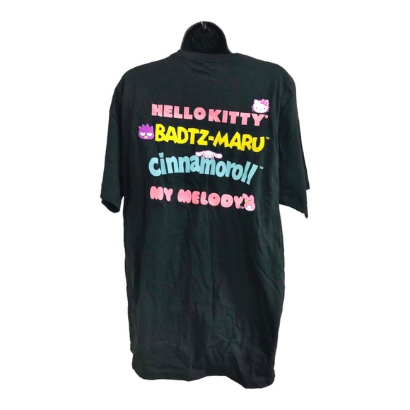 Hello Kitty black relaxed front back graphic print fit t-shirt size small‎ new - Picture 13 of 15